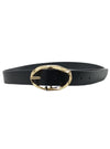 PLEATHER DETAILED BUCKLE BELT