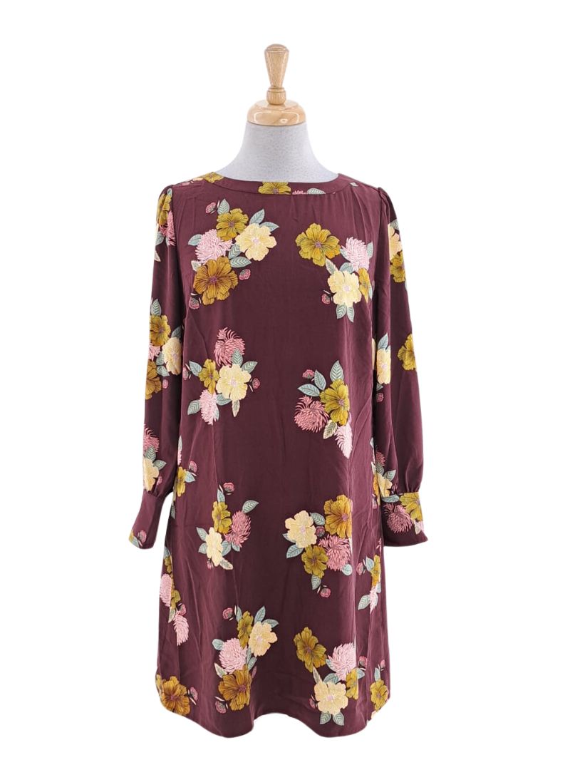 LONG SLEEVE FLORAL DRESS