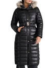 FUR HOODED LONG LENGTH PUFFER JACKET