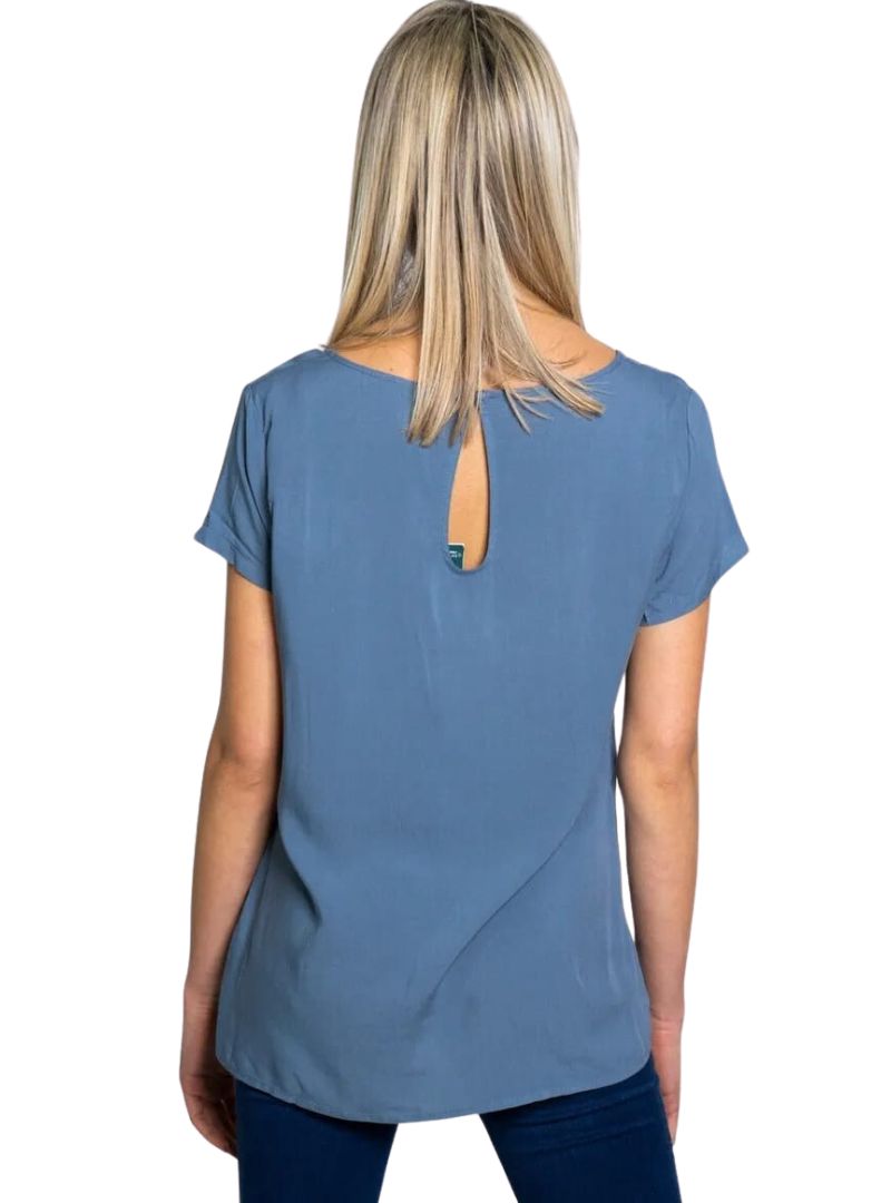 BASIC SOLID COLOR BLOUSE