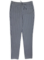 Thom Ladies Patterned Trouser - Blue/White