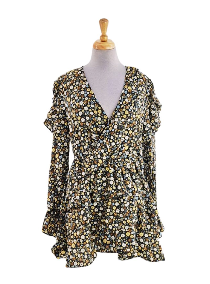 FLORAL PRINT MINI DRESS