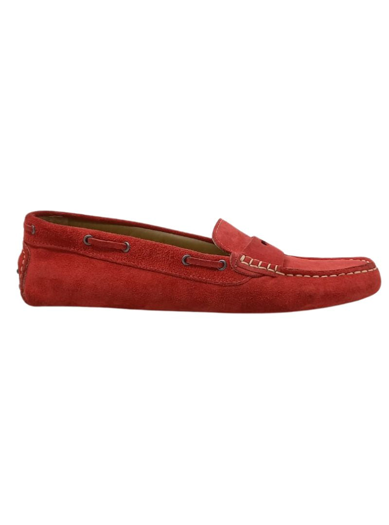 SUEDE SLIP ON LOAFERS