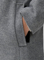 S.oliver Mens Detailed Button Up Coat - Grey/Black