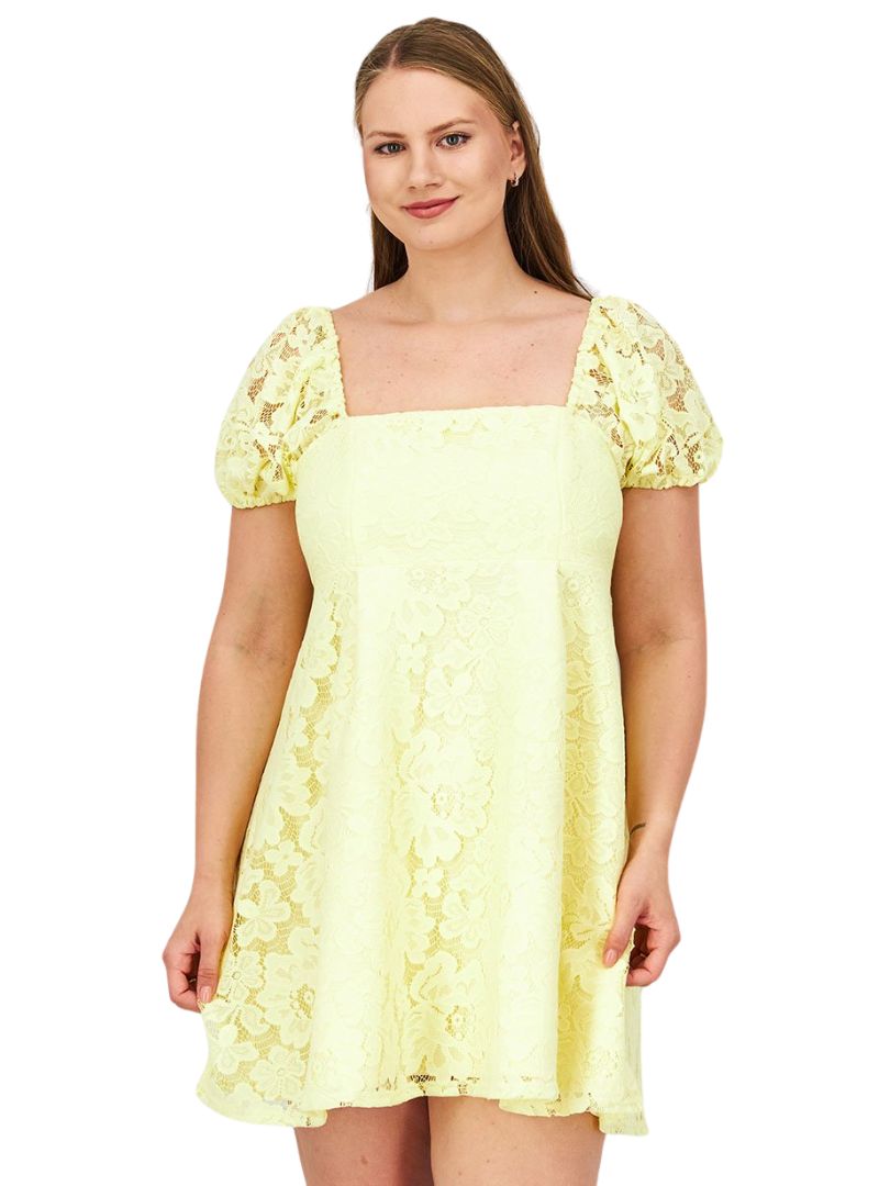 RUFFLE CHIFFON MINI DRESS