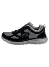 Skechers Mens Burns Agoura Low-Top Sneakers - Black / Grey