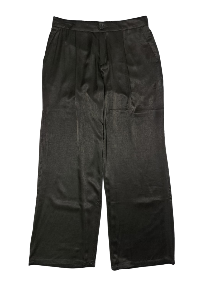 Rainbow Ladies Satin Pants - Black