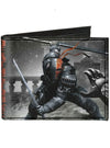 Buckle-Down Detailed Unisex-Adult's Wallet - Grey/Black