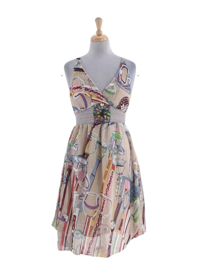 PRINTED STRAP DRESS