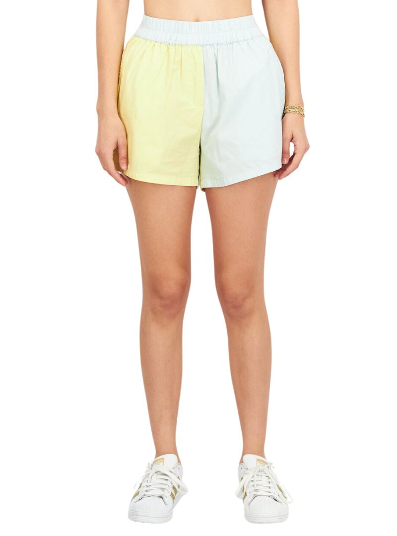 TWO TONE COLOR BLOCK SHORTS