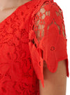 DETAILED SHORT LACE DRESS