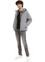 PATTERNED LIGHT WEIGHT HOODED JACKET