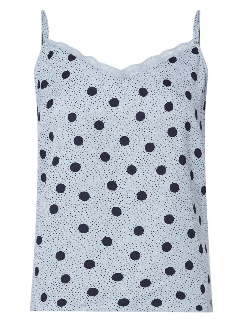 POLKA DOT STRAPPY BLOUSE