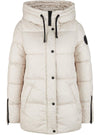 HOODED PUFFER JACKET WITH ZIP SLEEVE