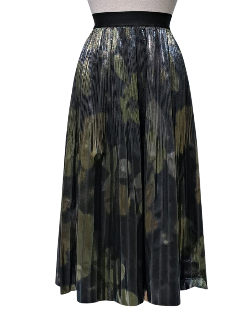 Pfeffinger Ladies Pleated Skirt - Black/Gold