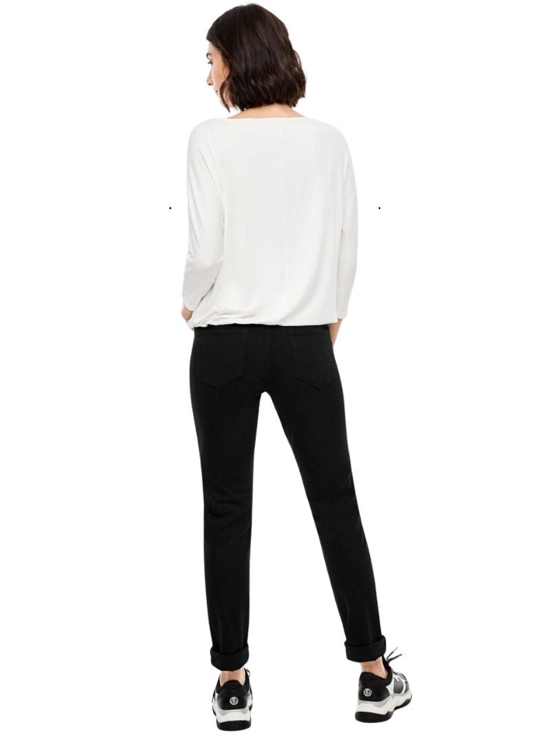 S.oliver Ladies Betsy Slim Fit Jean  - Black