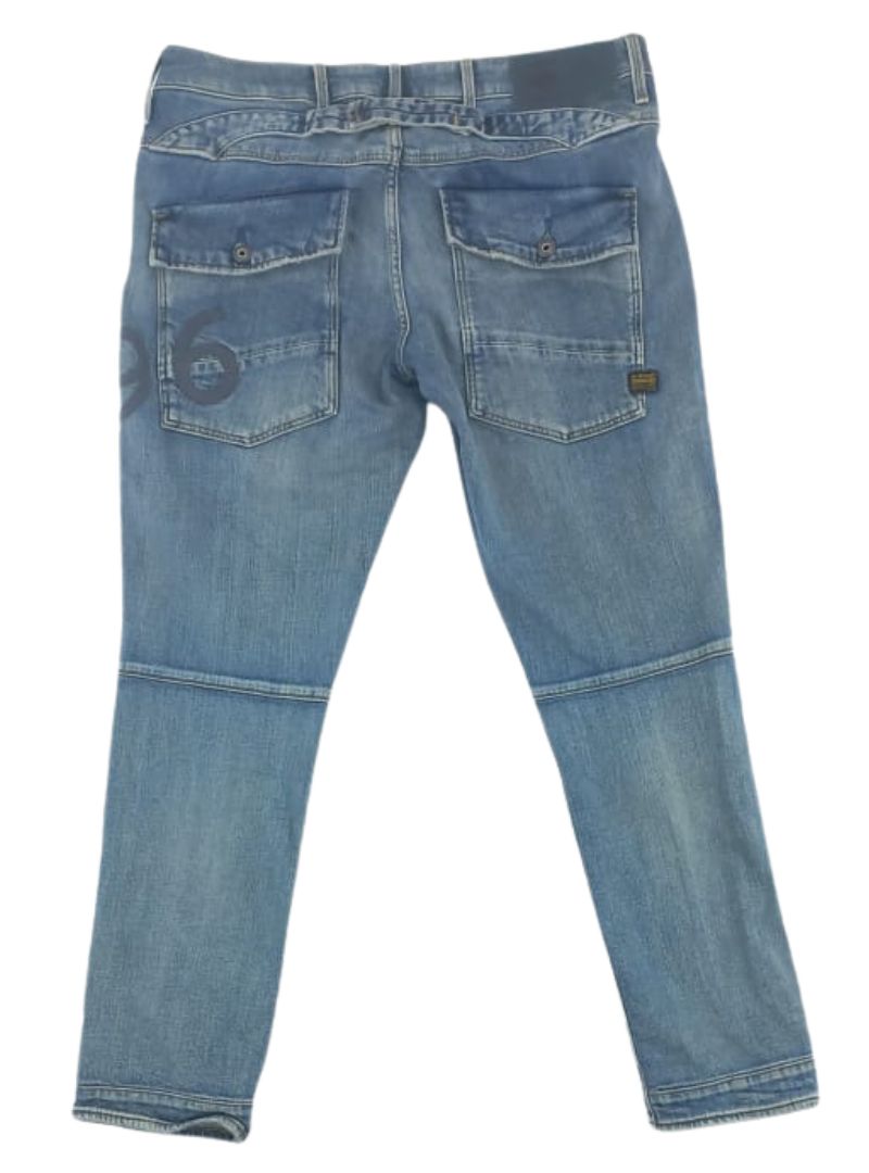 HERITAGE EMBRO TAPERED JEAN