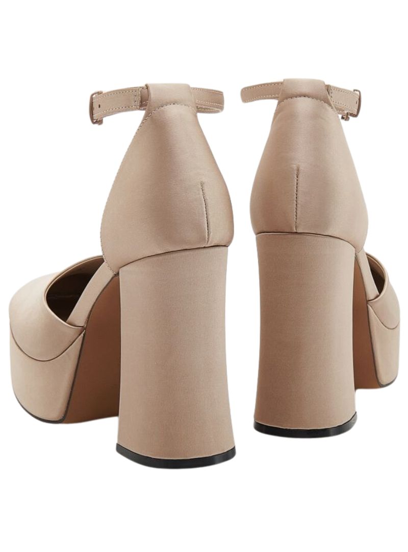 SATIN BABY DOLL BLOCK HEEL