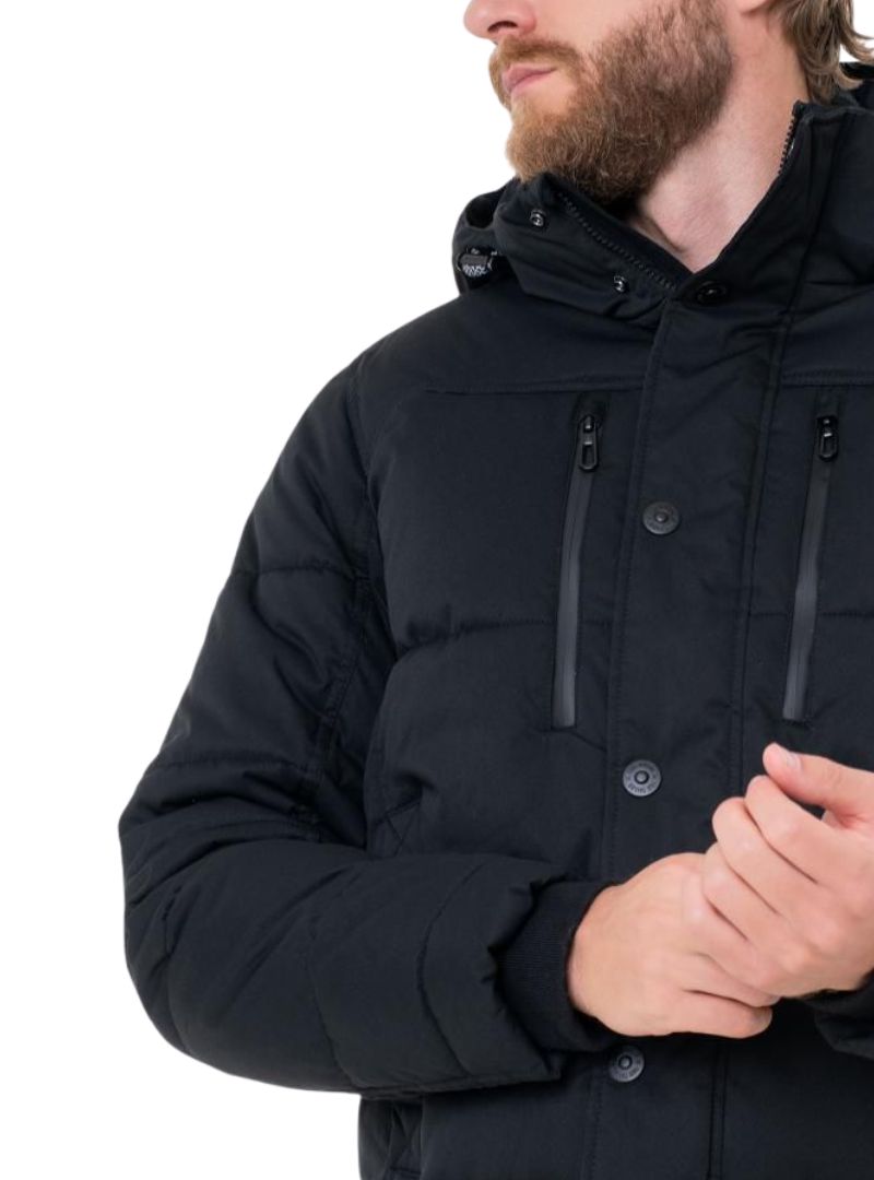 HOODED PUFFER JACKET