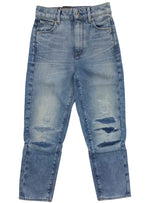 DETAILED ULTRA HIGH STRAIGHT DENIM JEANS