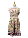 Ada Gatti Ladies Floral Dress - Dusty Pink