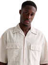Jack & Jones Mens Linen Shirt - Khaki