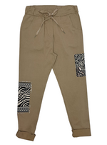 Made In Italy Ladies Eva Pants - Brown