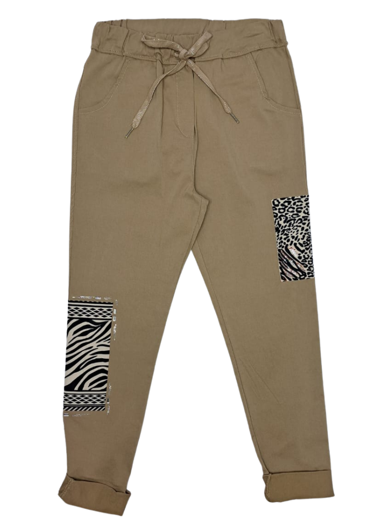 Made In Italy Ladies Eva Pants - Brown