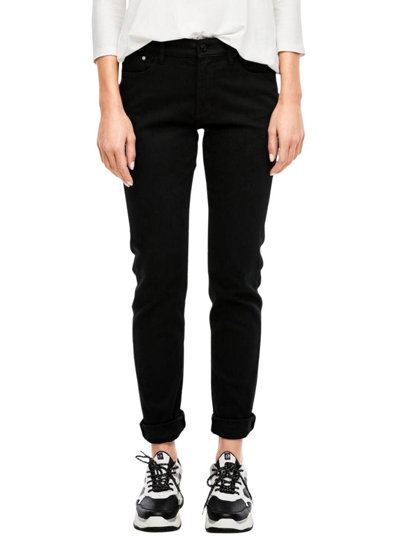 S.oliver Ladies Betsy Slim Fit Jean  - Black