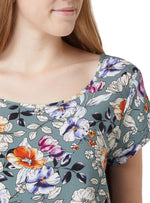 DETAILED FLORAL BLOUSE