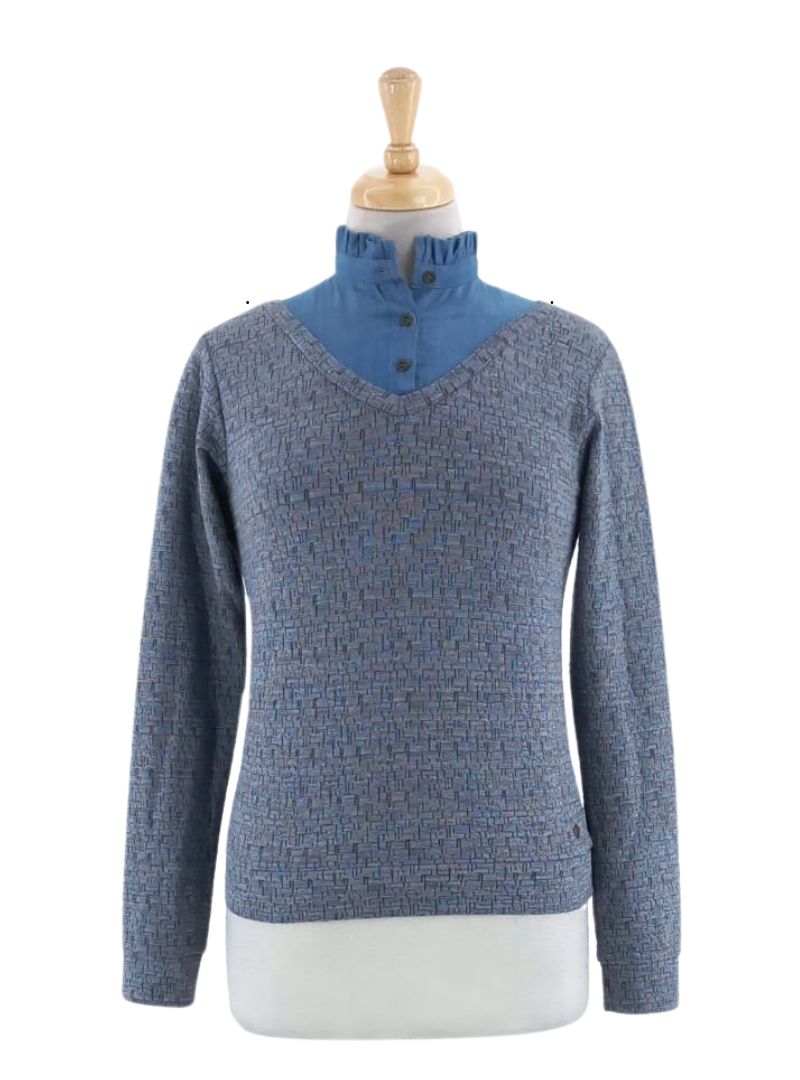DETAILED FLEECE TOP