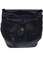 Ditsibi Genuine Leather Backpack - Black