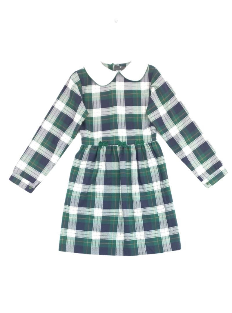 DETAILED CHECK DRESS