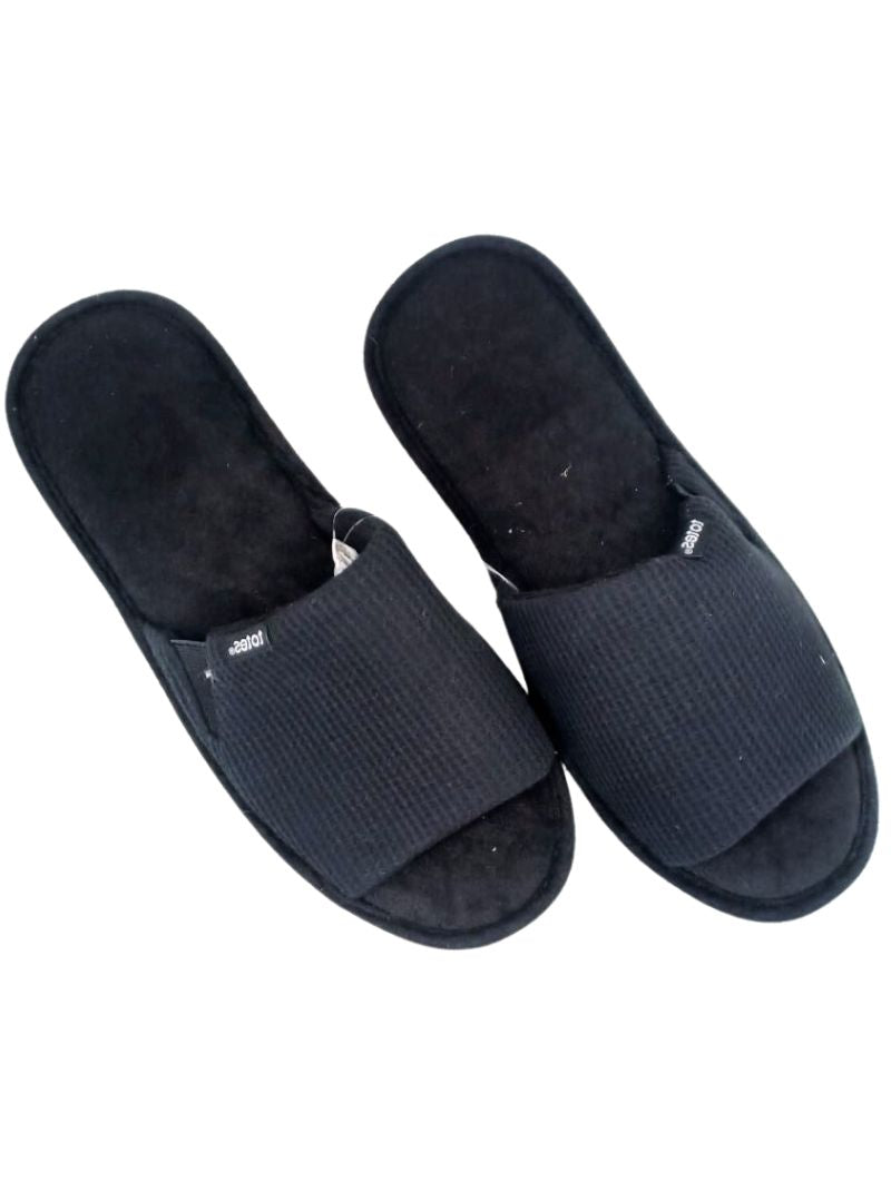 OPEN TOES SLIP ON SLIPPERS