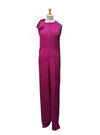 Lozania Ladies One Shoulder Tie Jumpsuit - Pink