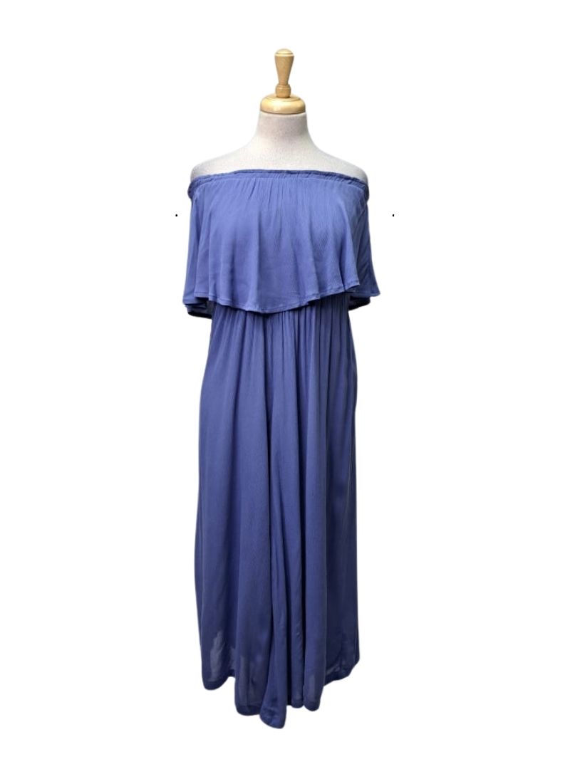 Vivance Ladies Boob Tube Casual Jumpsuit - Blue