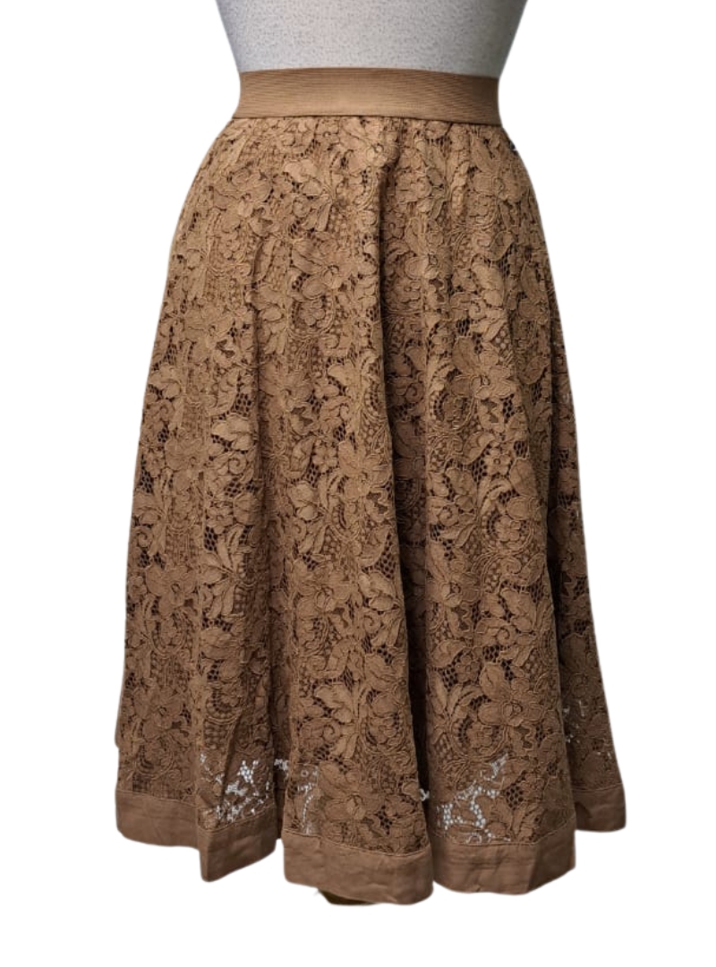Marcel Ostertas Ladies Lace Skirt - Brown