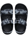 Champion Boys Camouflage Sandals - Black/Grey