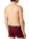 Antonio Rossi Mens Underwear Boxer Shorts ( 3- Pack ) - Black/Maroon/Blue