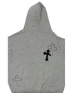 Mennace Mens Detailed Hoody - Grey