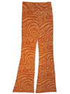 Terranova Ladies Striped Patterned Legging - Orange