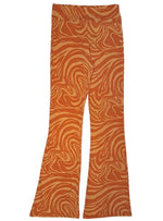 Terranova Ladies Striped Patterned Legging - Orange