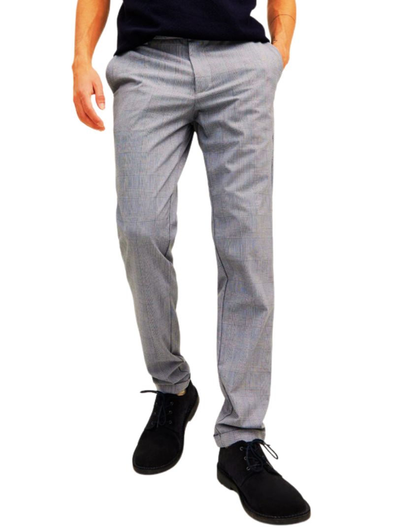 SLIM FIT CHECK TROUSER