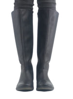 GENUINE LEATHER STITCH DETAIL BOOTS