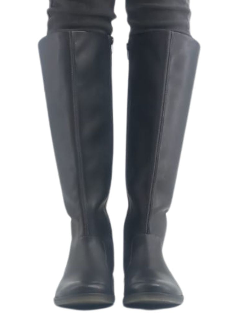 GENUINE LEATHER STITCH DETAIL BOOTS