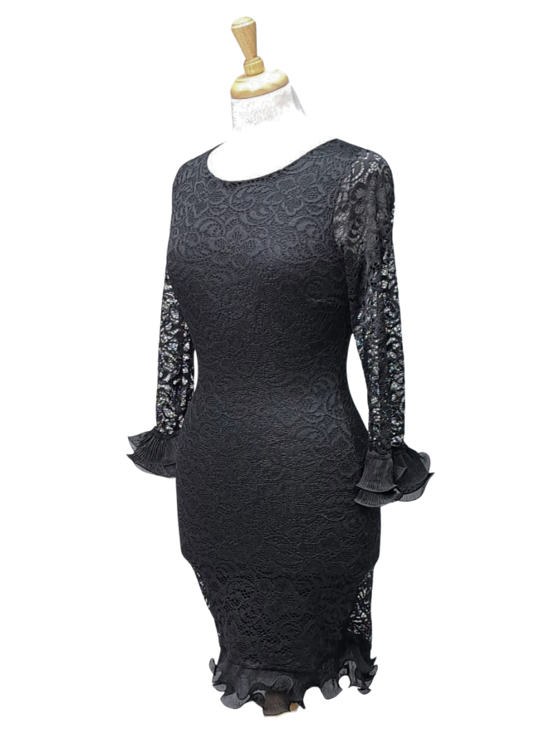 Inside Ladies Lace Dress - Black
