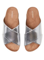 CRISS CROSS TEXTURED SANDAL