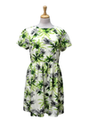 Ada Gatti Ladies Palm Dress - Green/Cream