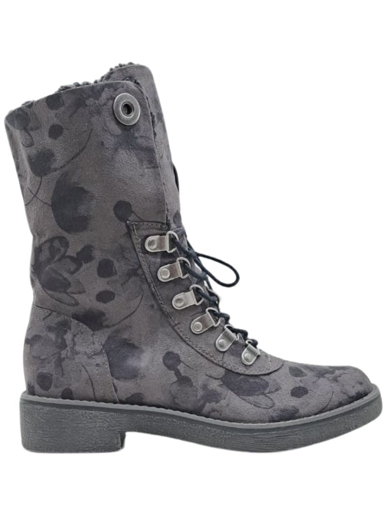 DETAILED LACE UP BOOT