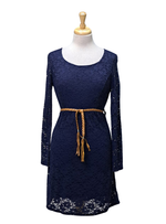 Inside Ladies Lace Dress - Navy